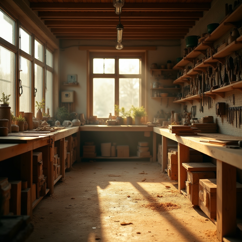 Atelier de tâmplărie cu lemn natural la București